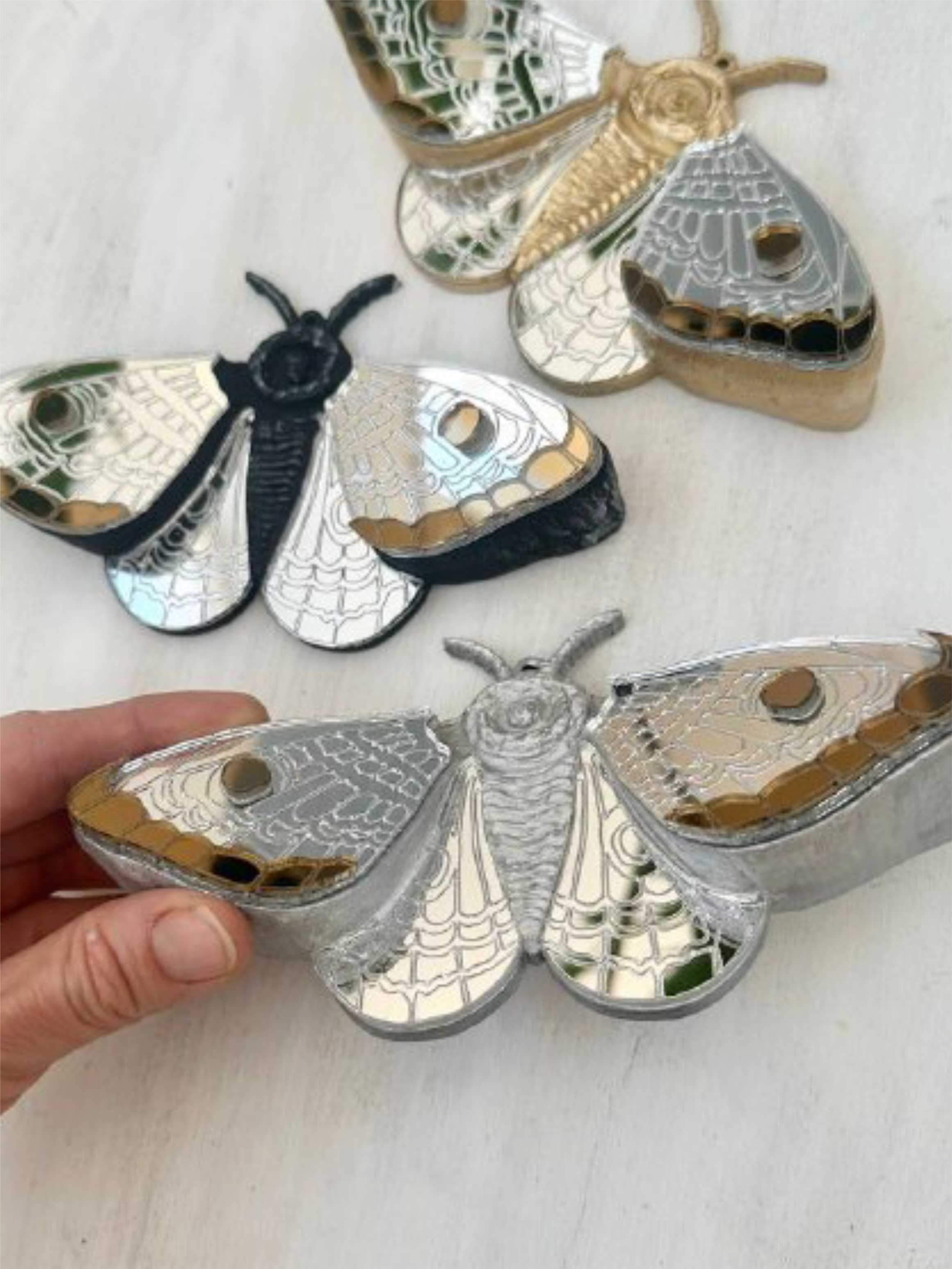 Мотылёк МИНИ серебро