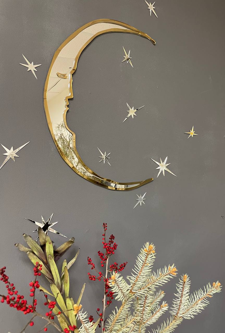 Панно Месяц + Звёзды (10 шт)